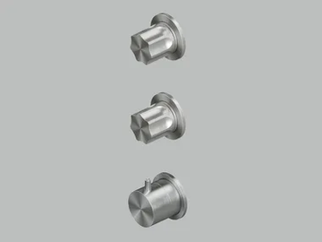 MODO 17 49 - Wall-mounted stainless steel remote control tap by Quadrodesign - view 2