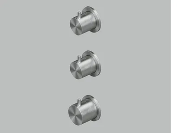 SOURCE 12 49 - Wall-mounted stainless steel thermostatic mixer set by Quadrodesign - view 2