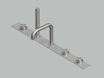 SOURCE 12 95R - Hydroprogressive stainless steel bathtub set with hand shower by Quadrodesign - view 2