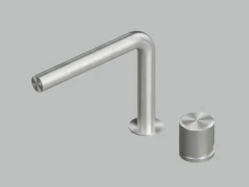 STEREO 16 07T - Countertop stainless steel washbasin mixer by Quadrodesign - view 2