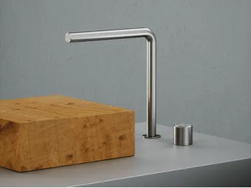 STEREO 16 08 - 2 hole countertop washbasin mixer by Quadrodesign - view 2