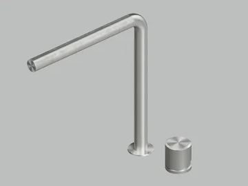 STEREO 16 08T - Countertop stainless steel washbasin mixer by Quadrodesign - view 2