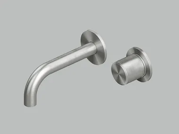 STEREO 16 13T.00 - Wall-mounted stainless steel washbasin mixer by Quadrodesign - view 2