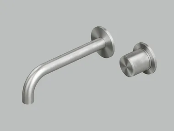 STEREO 16 14T - Wall-mounted stainless steel washbasin mixer by Quadrodesign - view 2