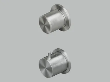 STEREO 16 48 - Wall-mounted stainless steel thermostatic mixer set by Quadrodesign - view 2