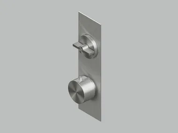 VALVOLA01 19 88.0 - Wall-mounted stainless steel thermostatic mixer set by Quadrodesign - view 2