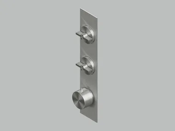 VALVOLA01 19 89.0 - Wall-mounted stainless steel thermostatic mixer set by Quadrodesign - view 2