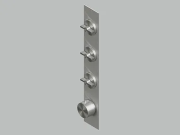 VALVOLA01 19 90.0 - Wall-mounted stainless steel thermostatic mixer set by Quadrodesign - view 2
