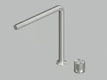 MODO 17 08 - Hydroprogressive stainless steel washbasin mixer by Quadrodesign - view 2