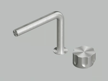 MODO 17 31T - Single handle stainless steel washbasin mixer by Quadrodesign - view 2