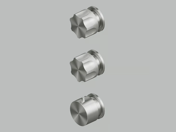 MODO 17 49.0 - Wall-mounted stainless steel thermostatic mixer set by Quadrodesign - view 2