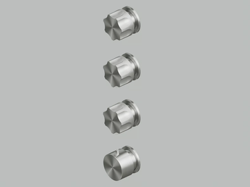 MODO 17 50.0 - Wall-mounted stainless steel thermostatic mixer set by Quadrodesign - view 2