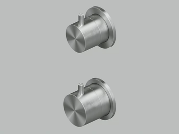 SOURCE 12 48 - Wall-mounted stainless steel thermostatic mixer set by Quadrodesign - view 2