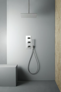 SOURCE 12 89 - Thermostatic stainless steel shower mixer by Quadrodesign - view 3