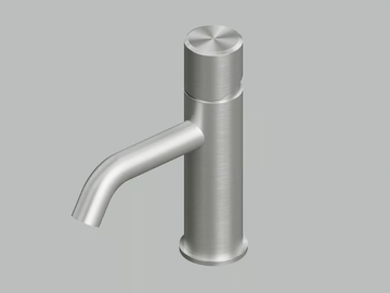STEREO 16 01T - Single handle stainless steel washbasin mixer by Quadrodesign - view 2