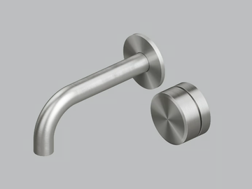 STEREO 16 10T - Wall-mounted hydroprogressive stainless steel washbasin mixer by Quadrodesign - view 2