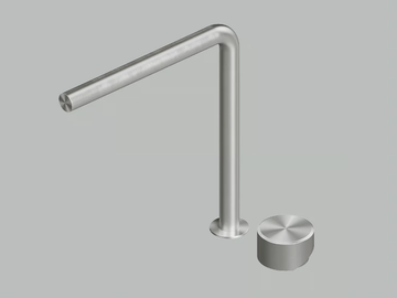 STEREO 16 32T - Countertop stainless steel washbasin mixer by Quadrodesign - view 2