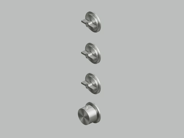 VALVOLA01 19 50.0 - Wall-mounted stainless steel thermostatic mixer set by Quadrodesign - view 2
