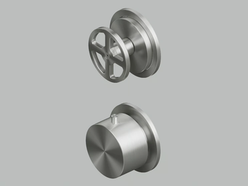 VALVOLA02 20 48.0 - Wall-mounted stainless steel thermostatic mixer set by Quadrodesign - view 2