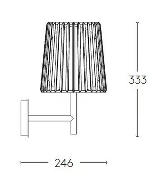JULIA - LED wall lamp with fixed arm by Quasar - view 3