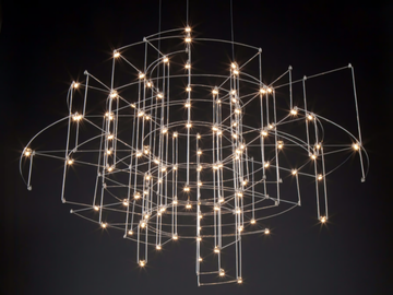 SPECTRE - Nickel pendant lamp by Quasar - view 2
