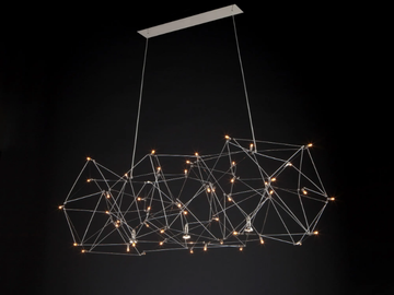 UNIVERSE - LED nickel pendant lamp by Quasar - view 2