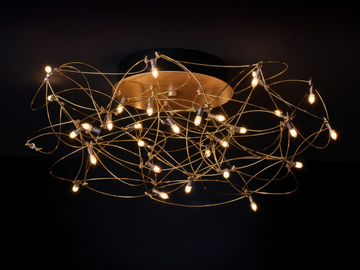 CURLED - LED metal ceiling lamp by Quasar - view 2