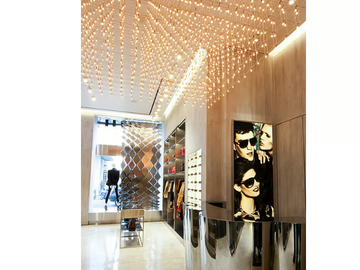 UNIVERSE SQUARE - LED nickel pendant lamp by Quasar - view 3