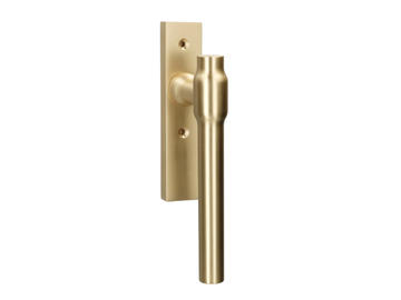 COPENHAGEN - Brass window handle on back plate by Quincalux - view 2