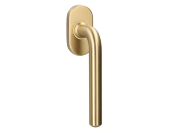 LISBON - Brass window handle on rose by Quincalux - view 2