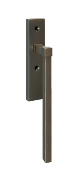 LUXEMBOURG - Brass window handle on back plate by Quincalux - view 3
