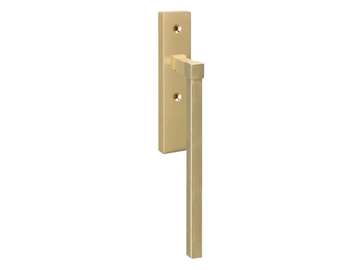 LUXEMBOURG - Brass window handle on back plate by Quincalux - view 2