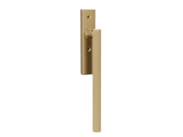 ROYAL - Brass window handle on back plate by Quincalux - view 2