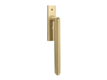 COMO - Brass window handle on back plate by Quincalux - view 2