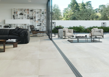 GRAND CONCRETE - White-paste wall/floor tiles with concrete effect by RECER - view 3