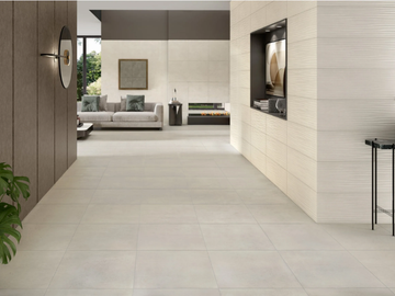 GRAND CONCRETE - White-paste wall/floor tiles with concrete effect by RECER - view 2