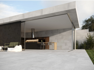 GRAND STONE - White-paste outdoor floor tiles with stone effect by RECER - view 2