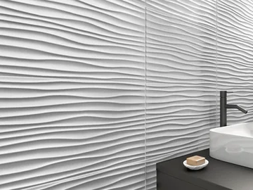 MORE CHIC - Indoor white-paste 3D Wall Cladding by RECER - view 2
