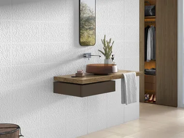 MORE PETAL - Indoor white-paste 3D Wall Cladding by RECER - view 2