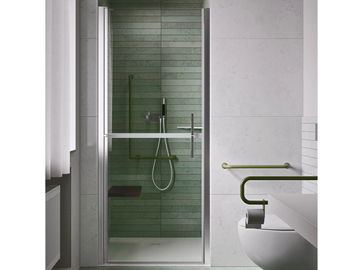 LIGHT D1 - Niche crystal shower cabin with hinged door by RELAX - view 2