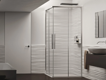 PURO A+A - Corner shower cabin with sliding door by RELAX - view 2