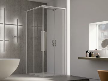PURO A+A - Corner shower cabin with sliding door by RELAX - view 3