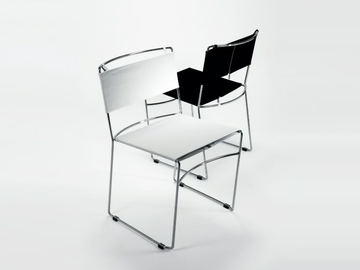 DELFINA - Stackable fabric chair by REXITE - view 2