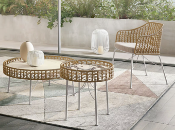 SOLEIL - Indoor-outdoor chair in nautical rope by RIFLESSI - view 3