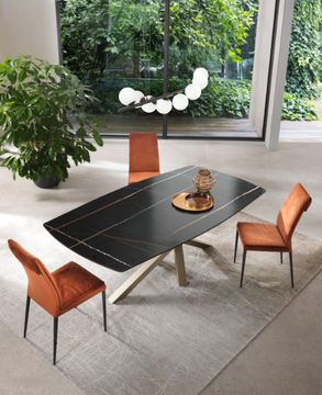 SHANGAI - Fixed and extending table with ceramic top by RIFLESSI - view 3