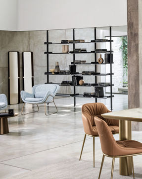 TECHWALL - Open aluminium bookcase with floor-ceiling or wall mounting by RIFLESSI - view 3