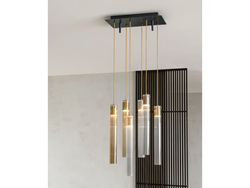 TUBE S6 - Borosilicate glass pendant lamp by RIFLESSI - view 3