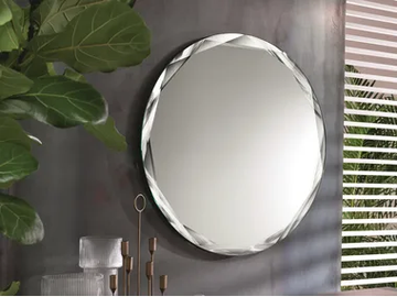 GIOIELLO - Round framed wall-mounted crystal mirror by RIFLESSI - view 2