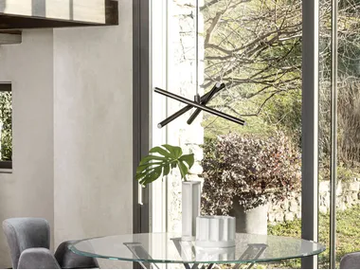 SHANGAI S6 - LED painted metal pendant lamp by RIFLESSI - view 2