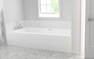 B-FLAT - Built-in custom Corian® bathtub by RILUXA - view 3